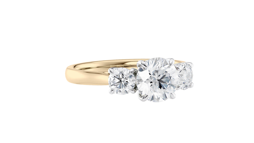 3 Stone Diamond Engagement Ring