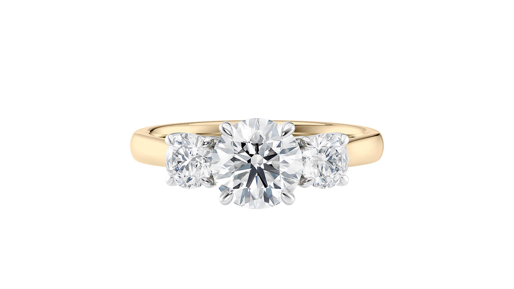3 Stone Diamond Engagement Ring