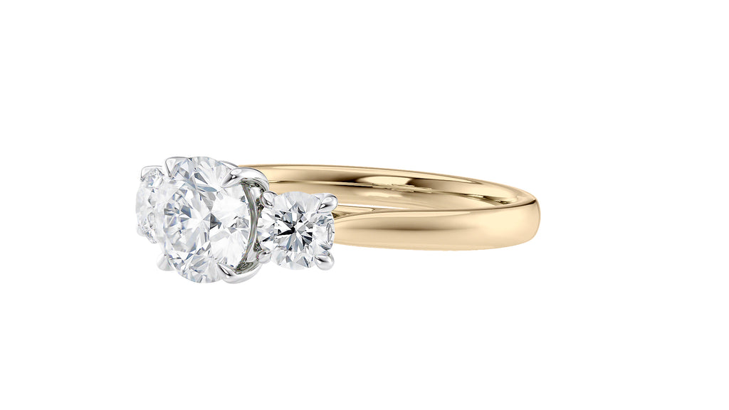 3 Stone Diamond Engagement Ring