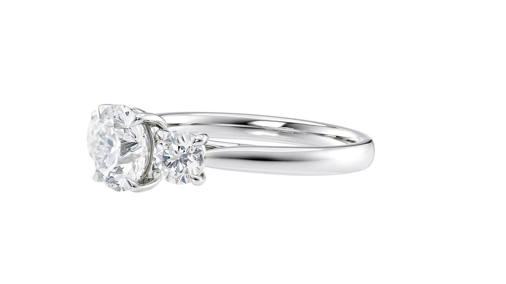 3 Stone Diamond Engagement Ring