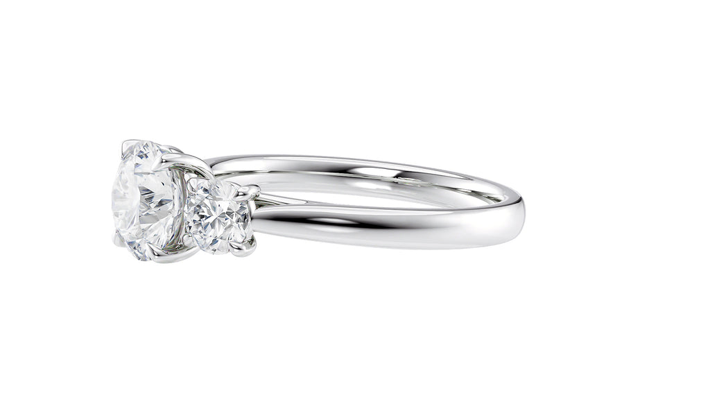 3 Stone Diamond Engagement Ring