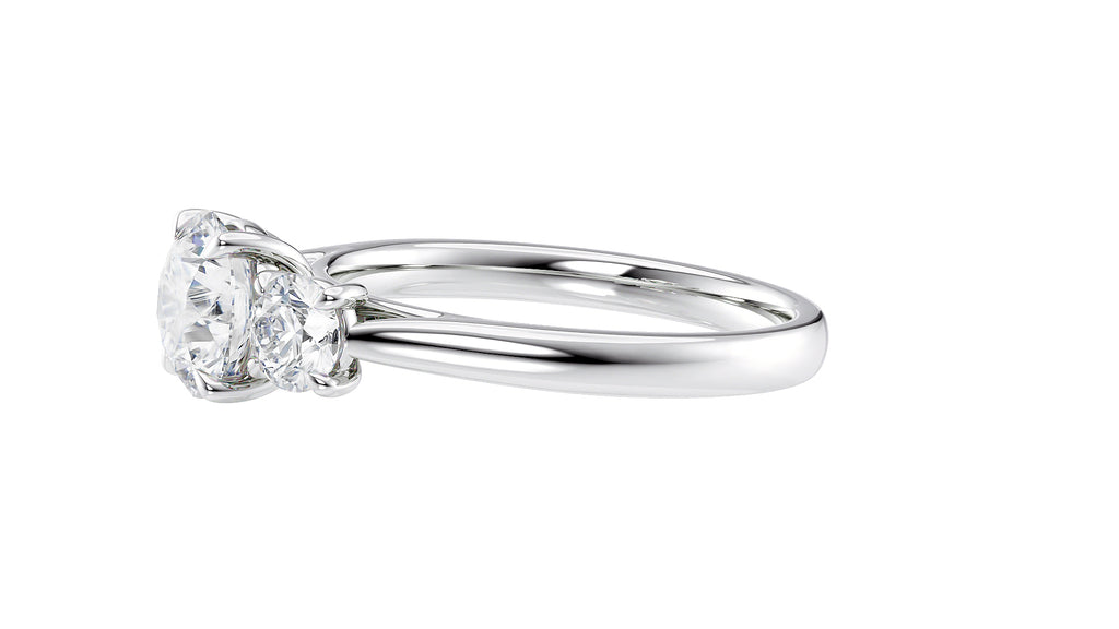 3 Stone Diamond Engagement Ring