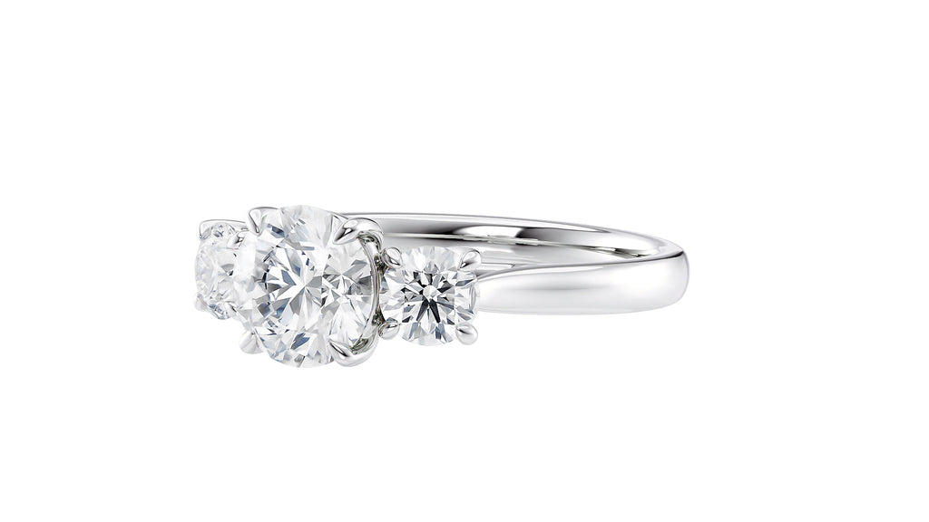 3 Stone Diamond Engagement Ring