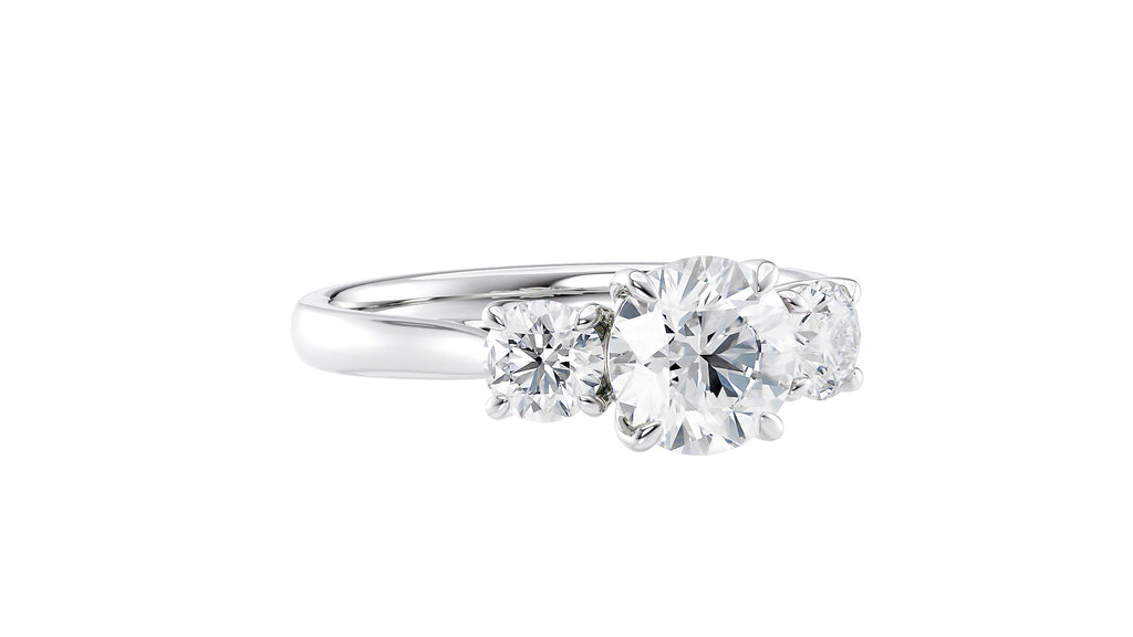 3 Stone Diamond Engagement Ring