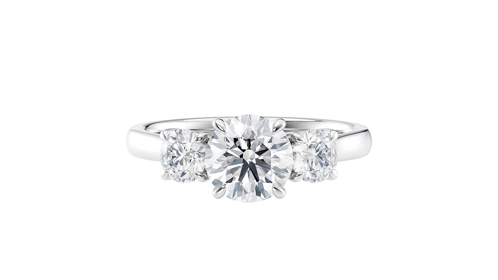 3 Stone Diamond Engagement Ring