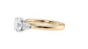 Round and Pear Cut Trilogy Diamond Engagement Ring