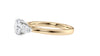 Round and Pear Cut Trilogy Diamond Engagement Ring