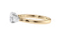 Round and Pear Cut Trilogy Diamond Engagement Ring