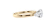 Round and Pear Cut Trilogy Diamond Engagement Ring