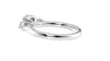 Round and Pear Cut Trilogy Diamond Engagement Ring