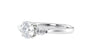 Round and Pear Cut Trilogy Diamond Engagement Ring