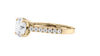 Round Solitaire Classic Diamond Band Engagement Ring