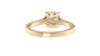 Round Solitaire Classic Diamond Band Engagement Ring