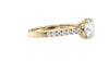 Round Solitaire Classic Diamond Band Engagement Ring