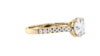 Round Solitaire Classic Diamond Band Engagement Ring