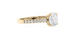 Round Solitaire Classic Diamond Band Engagement Ring