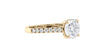 Round Solitaire Classic Diamond Band Engagement Ring