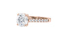 Round Solitaire Classic Diamond Band Engagement Ring