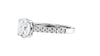 Round Solitaire Classic Diamond Band Engagement Ring