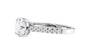 Round Solitaire Classic Diamond Band Engagement Ring