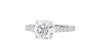 Round Solitaire Classic Diamond Band Engagement Ring
