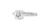 Round Solitaire Classic Diamond Band Engagement Ring