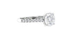Round Solitaire Classic Diamond Band Engagement Ring