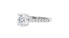 Round Solitaire Classic Diamond Band Engagement Ring