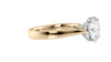 Round Solitaire Wide Band Diamond Engagement Ring