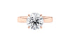 Round Solitaire Wide Band Diamond Engagement Ring