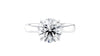 Round Solitaire Wide Band Diamond Engagement Ring