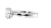 Round Solitaire Wide Band Diamond Engagement Ring