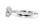 Round Solitaire Wide Band Diamond Engagement Ring