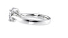 Round Solitaire Wide Band Diamond Engagement Ring