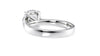 Round Solitaire Wide Band Diamond Engagement Ring
