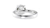 Round Solitaire Wide Band Diamond Engagement Ring