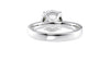 Round Solitaire Wide Band Diamond Engagement Ring