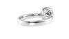 Round Solitaire Wide Band Diamond Engagement Ring