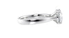 Round Solitaire Wide Band Diamond Engagement Ring