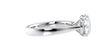 Round Solitaire Wide Band Diamond Engagement Ring