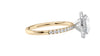 Round Halo Diamond Band Engagement Ring