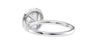 Round Halo Diamond Band Engagement Ring