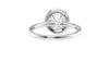 Round Halo Diamond Band Engagement Ring