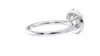 Round Halo Diamond Band Engagement Ring