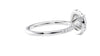 Round Halo Diamond Band Engagement Ring