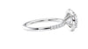 Round Halo Diamond Band Engagement Ring