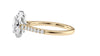Round Halo Classic Diamond Band Engagement Ring