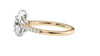 Round Halo Classic Diamond Band Engagement Ring