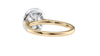 Round Halo Classic Diamond Band Engagement Ring