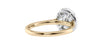 Round Halo Classic Diamond Band Engagement Ring